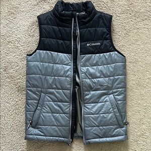 Columbia Black and Gray Puffer Vest
